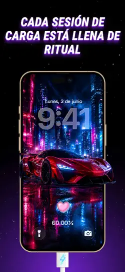 Captura de pantalla de Fondos Pantalla 4K: ChargeLive en iPhone 4
