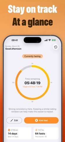 Fasting Tracker - Fastometer Screenshot 2 of 4
