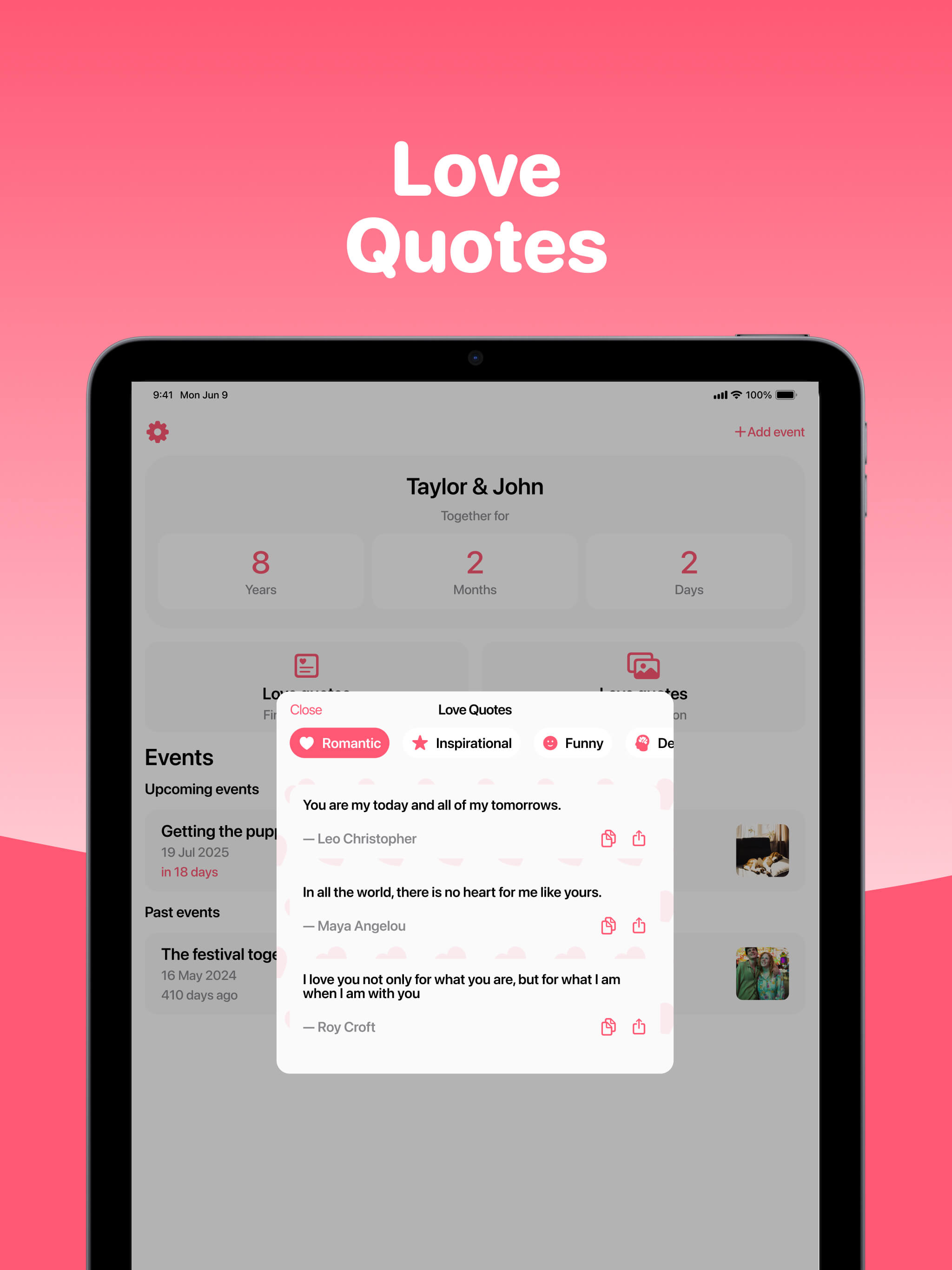 My Love：Relationship Tracker