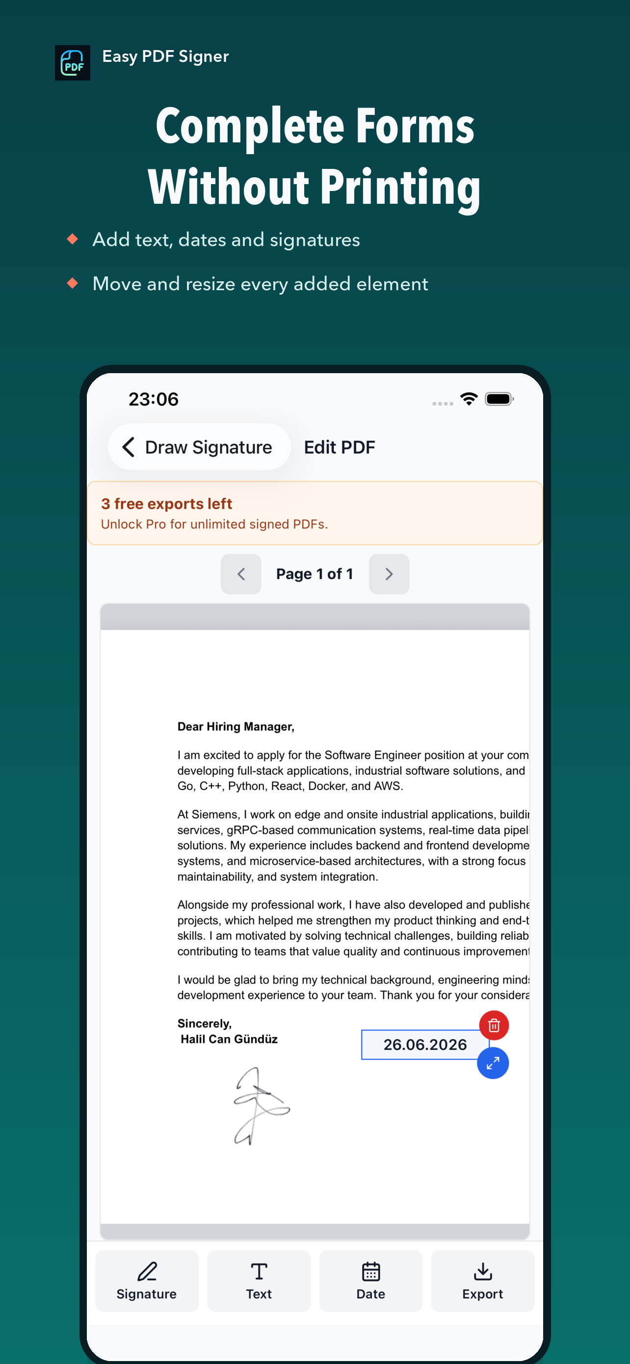 Easy PDF Signer screenshot 5