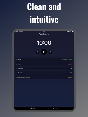 Interval Timer HIIT Workout ipad screenshot 2