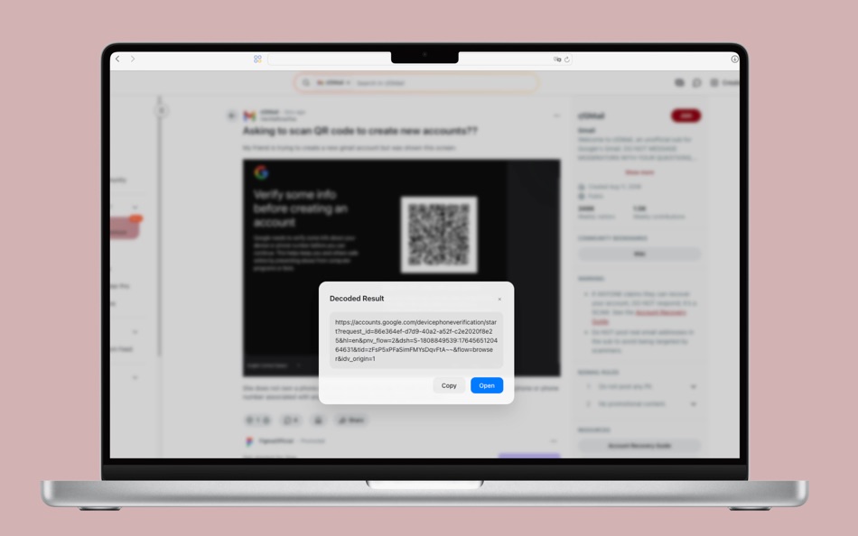 #2. QR Code Reader & Decoder (macOS) Göre: 家贺 万