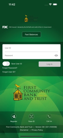 First eBanc Mobile Screenshot 2 of 6