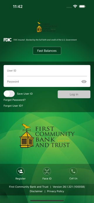 First eBanc Mobile Screenshot 2 of 6