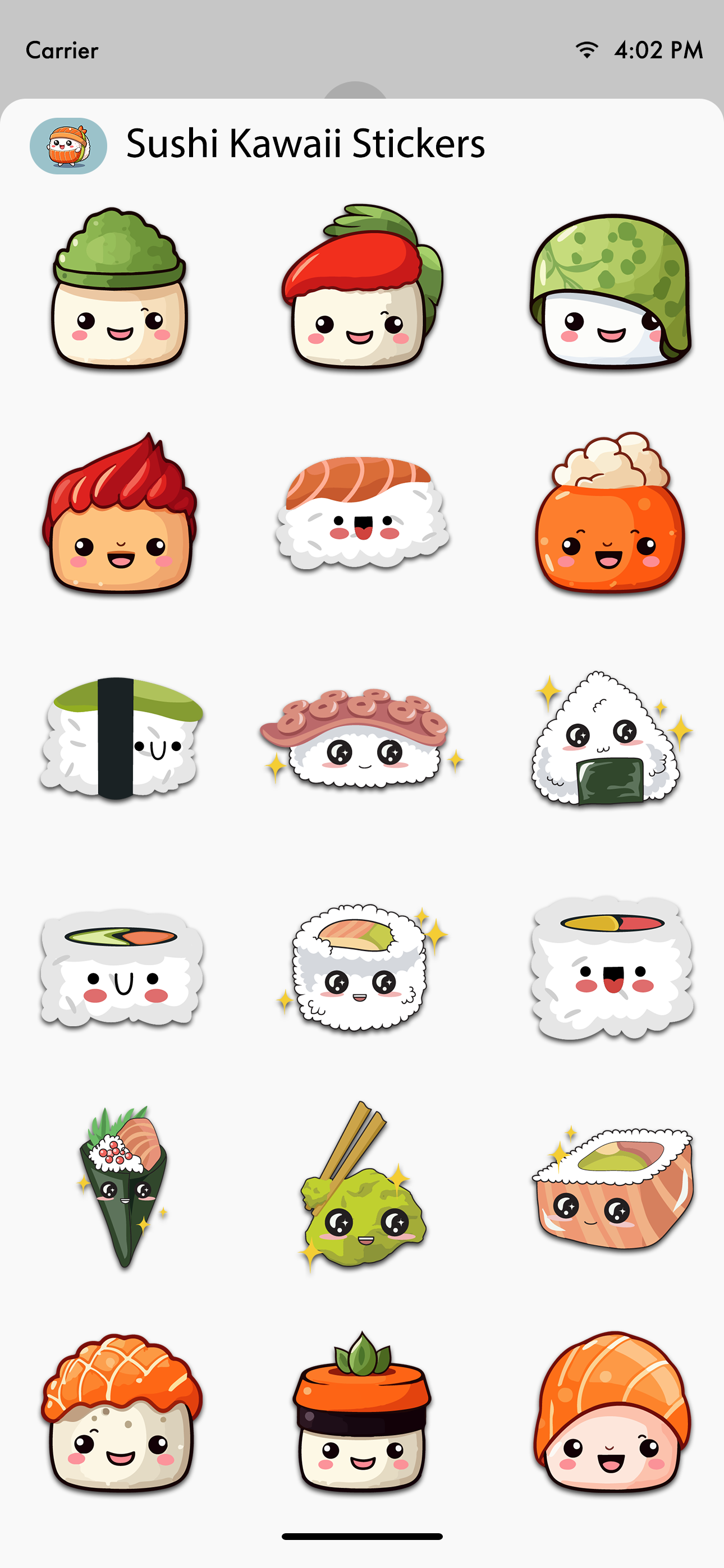 Sushi Kawaii Stickers screenshot 3