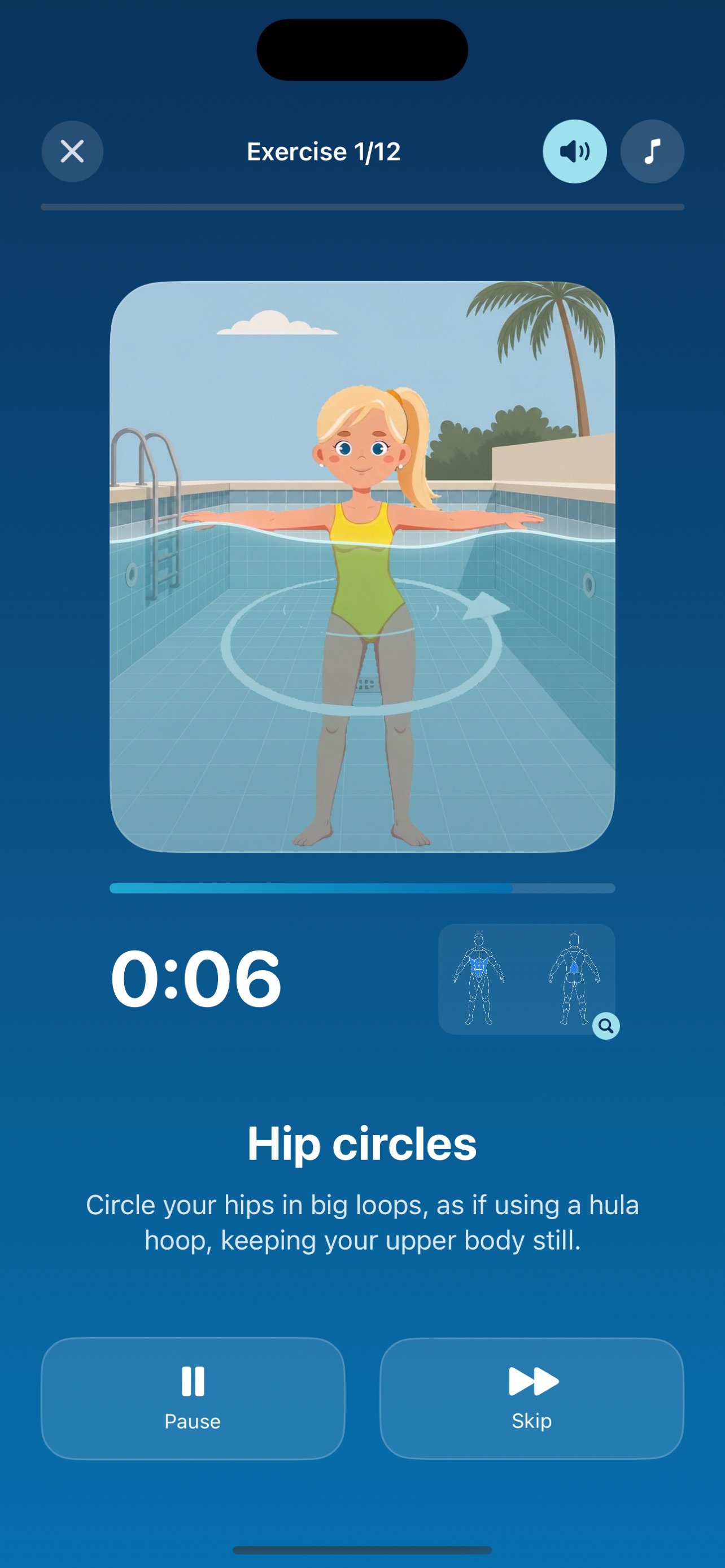 Screenshot 1 of AquaFit - Pool Workout