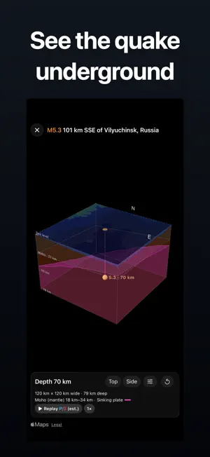 NewQuake: Earthquake Tracker screenshot 2