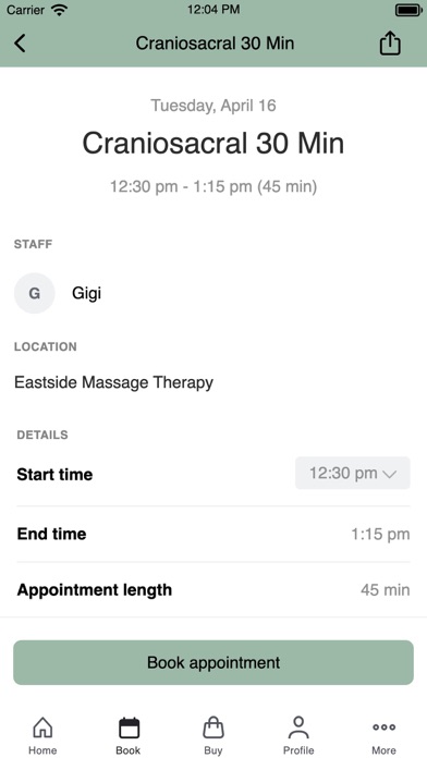 Eastside Massage Therapy Screenshot