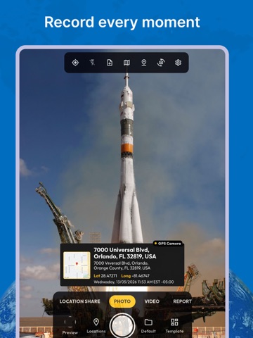 GPS Map Camera - Timestamp‎ iPad screenshot
