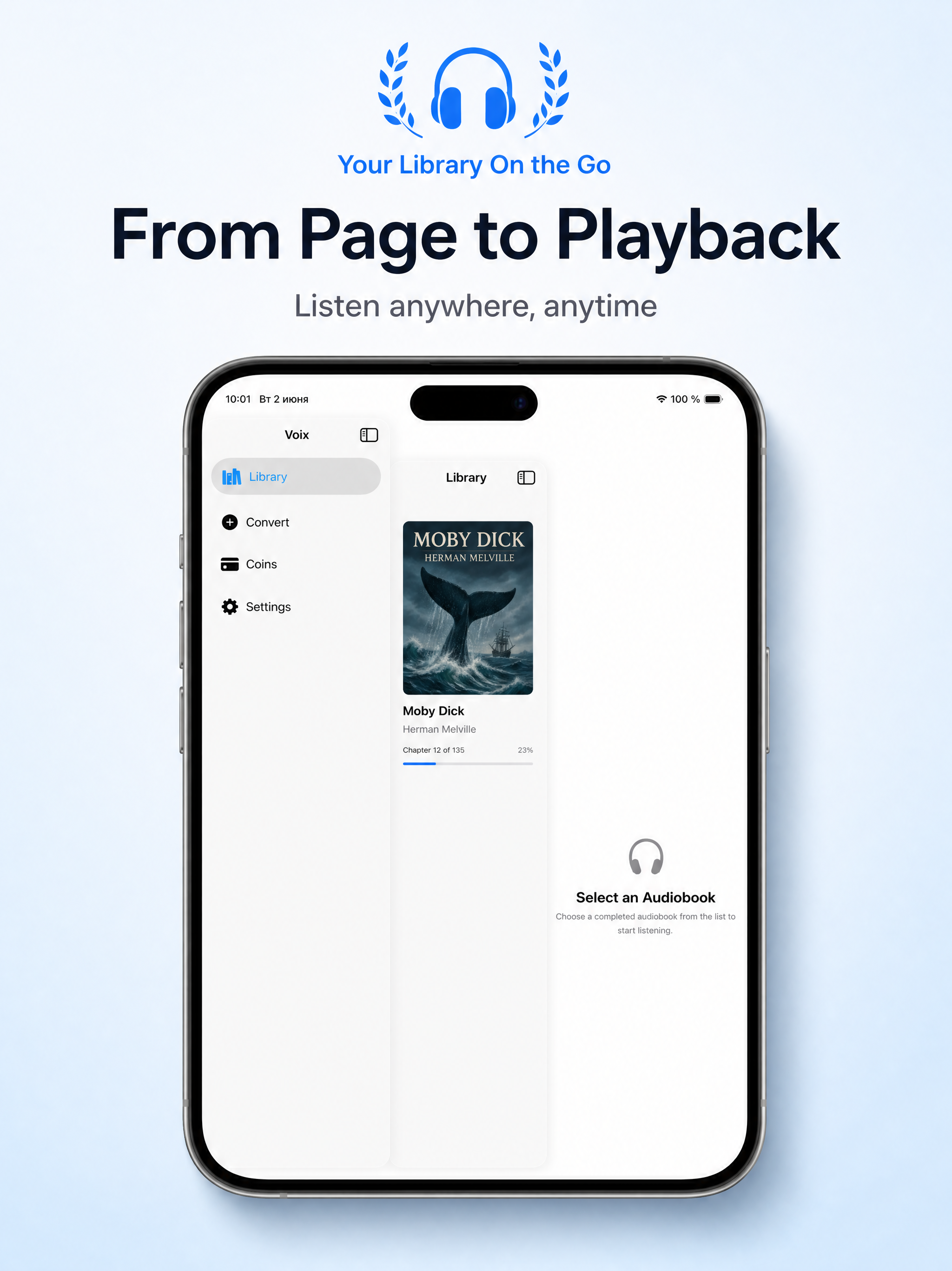 Voix: Ebook to Audiobook screenshot 6