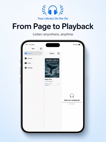 Voix: Ebook to Audiobook iPad screenshot