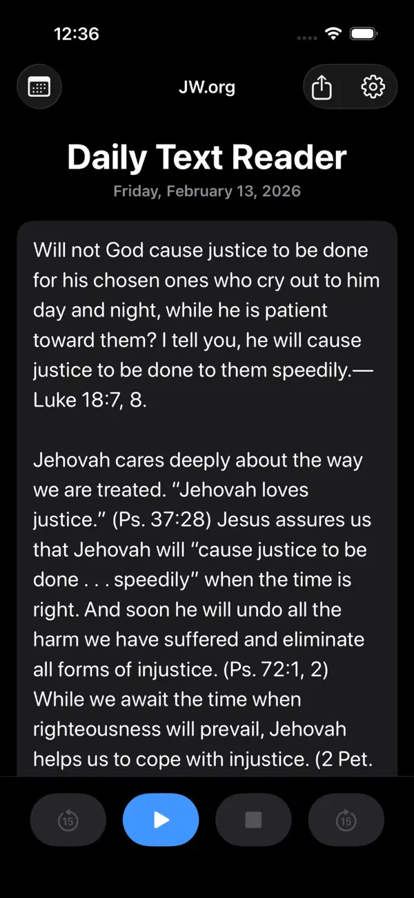 #2. Daily Text Reader (iOS) 来自: Kenny Lage