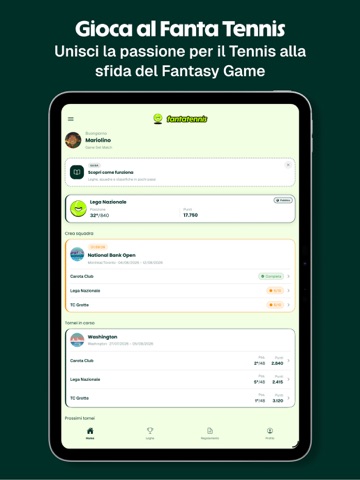 Fantatennis - Fantasy Game iPad screenshot
