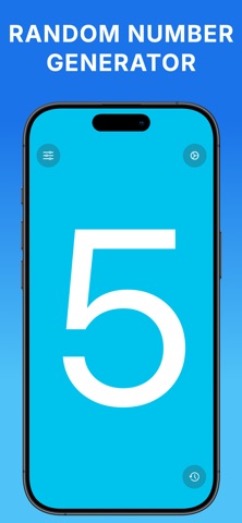 Random Number Generator . iPhone screenshot