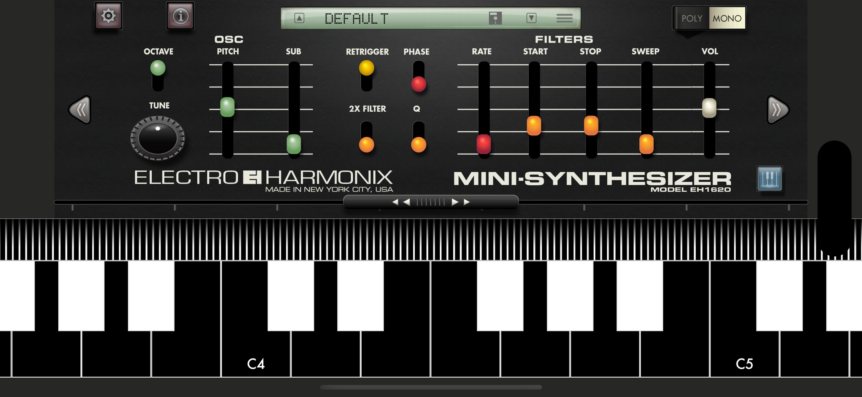 Mini Synthesizer for iPhone