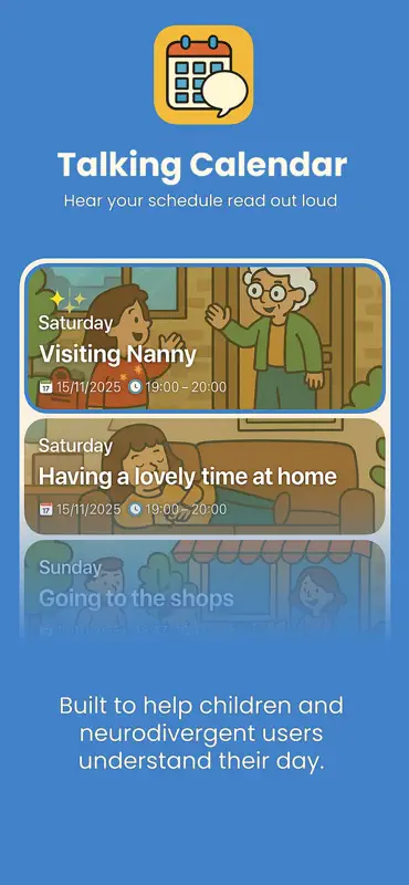 Talking Calendar App screenshot 1 of 3