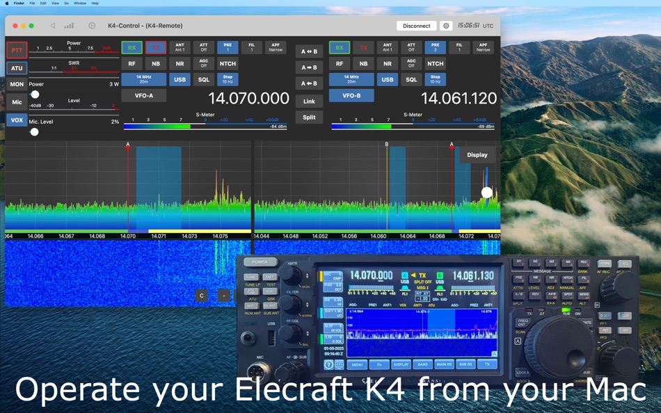 #1. K4-Control for Elecraft K4 (macOS) 게시자: Marcus Roskosch