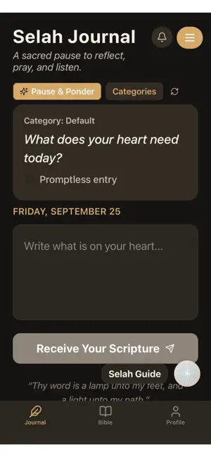 Selah Journal screenshot 2