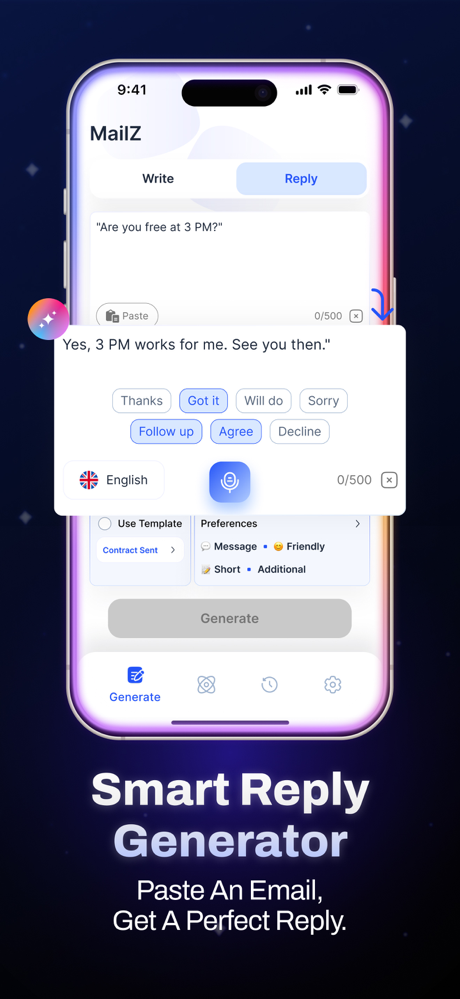 MailZ: AI Email Generator screenshot 6