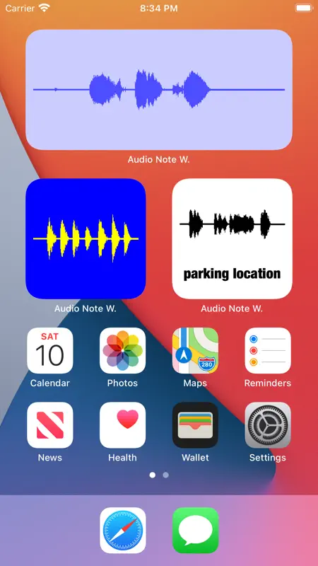 Sprachnotiz-Widget screenshot 1 of 6