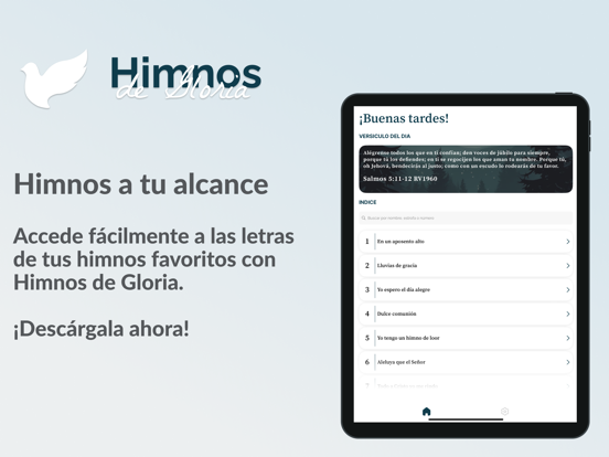 Himnos de Gloria iPad screenshot 1 - Music app