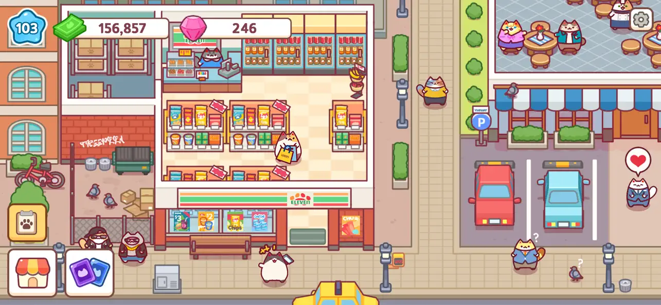 Cat Snack Bar: City Simulation Hack screenshot 4 - iOS game interface