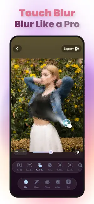Blur Photo Editor: Face & BG iPhone screenshot 5