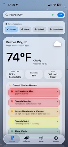 WrldFcst screenshot