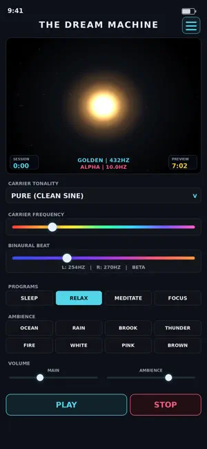 Dream Machine Binaural Beats screenshot 2