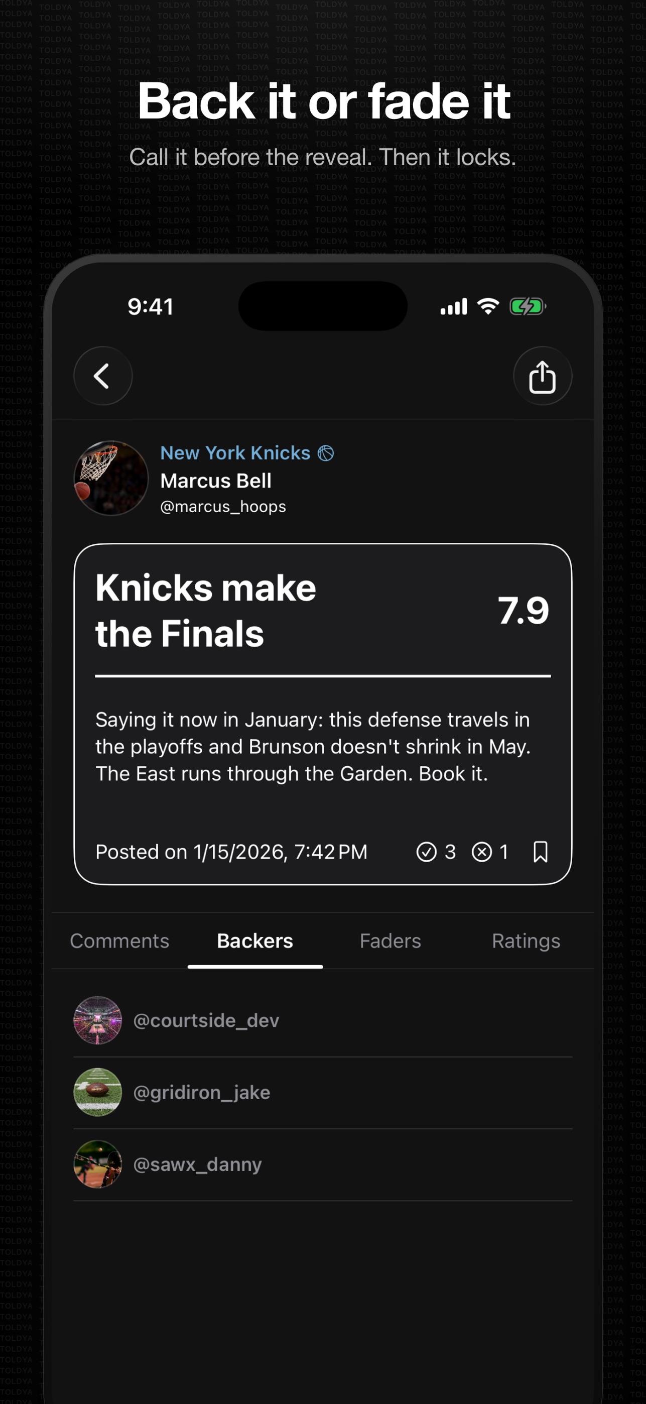 Screenshot 4 of Toldya Predictions