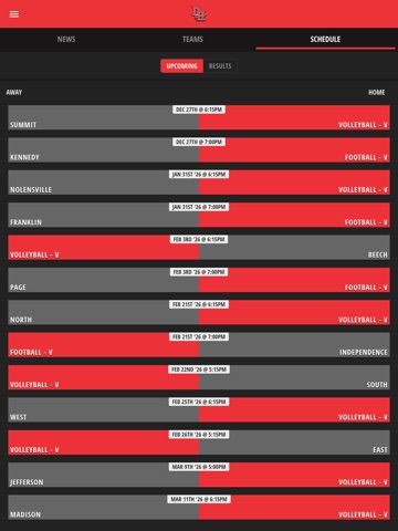 Druid Hills Athletics iPad screenshot