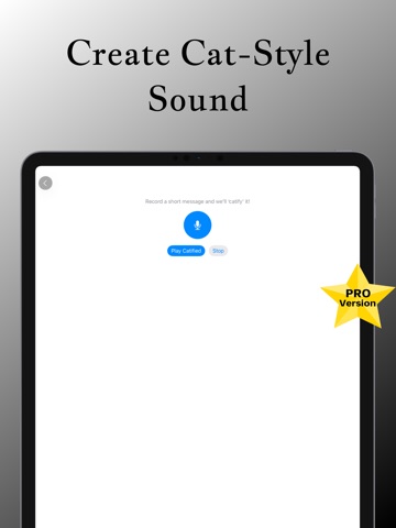 Cat Sound Translator Meow Chat iPad screenshot