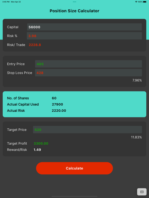 Screenshot #6 pour FX - Position Size Calculator