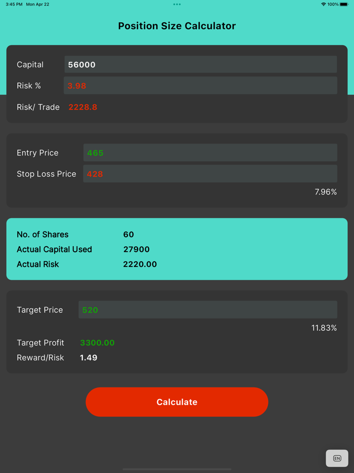 FX - Position Size Calculator