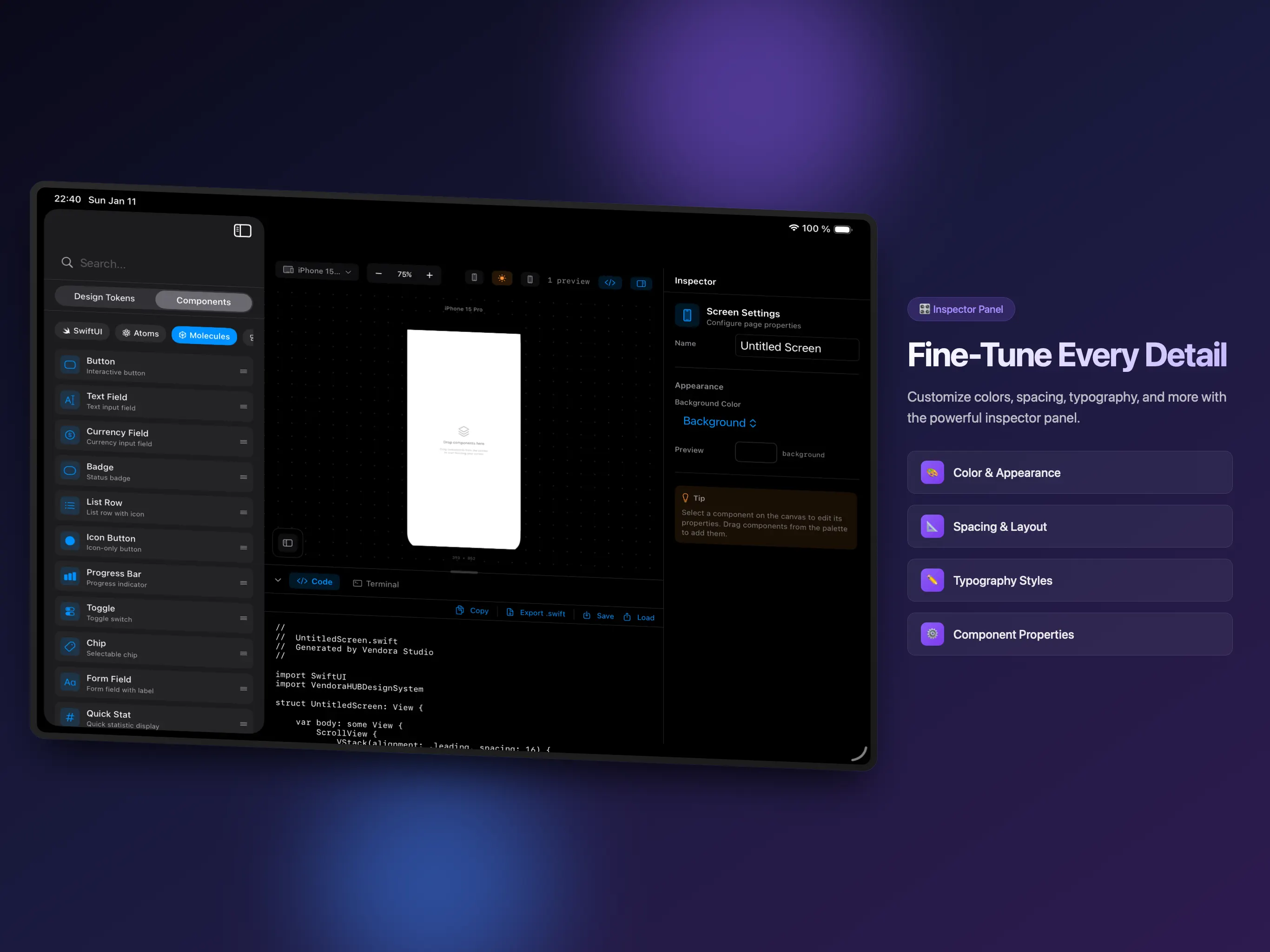 #4. Vendora Studio (iOS) Podle: Ahmed Chebbi