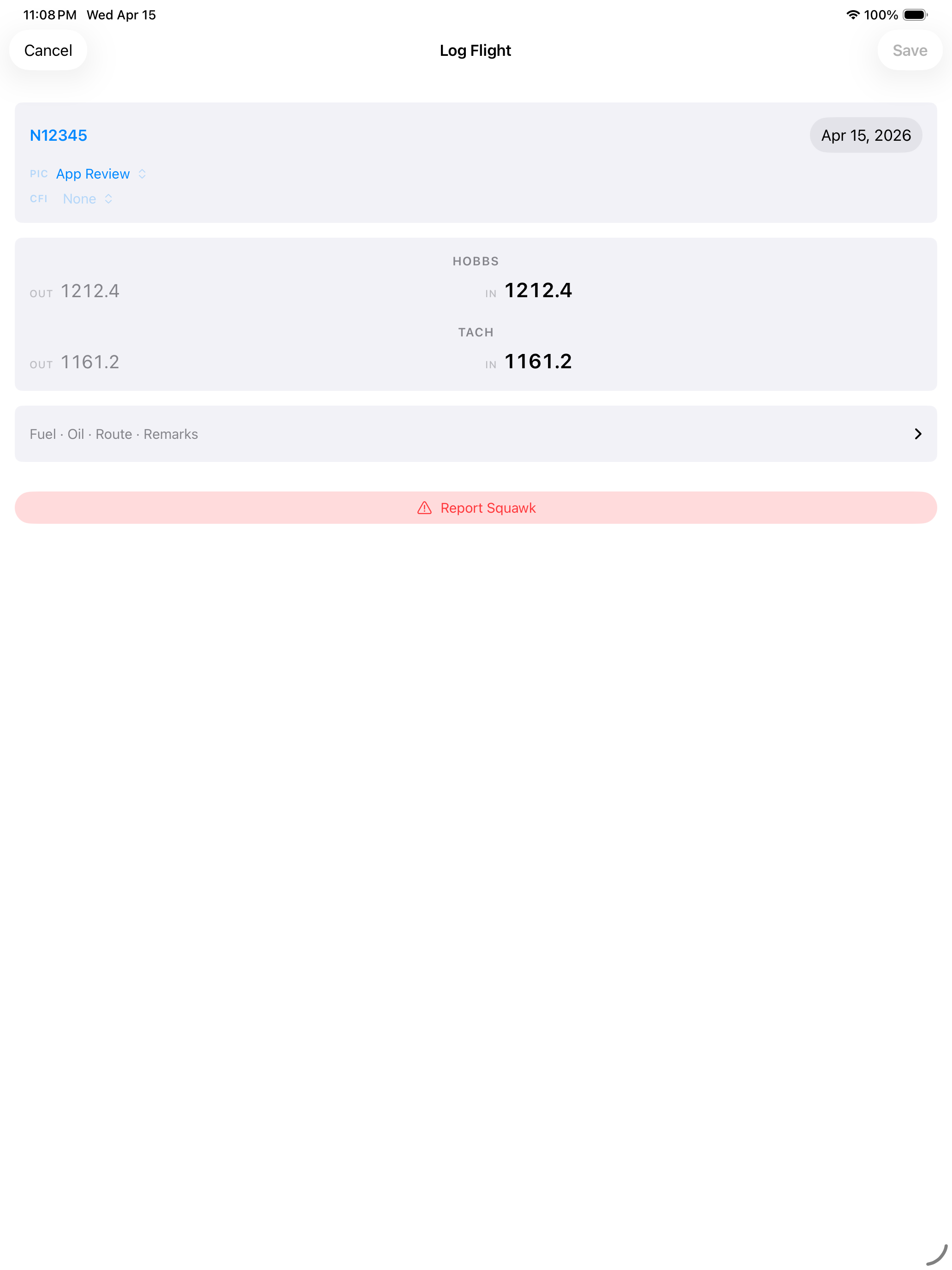 TieDown: Aircraft Scheduling