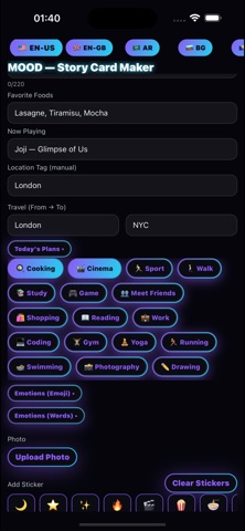 Moodverse - Story Card Maker screenshot