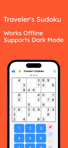 Traveler's Sudoku screenshot
