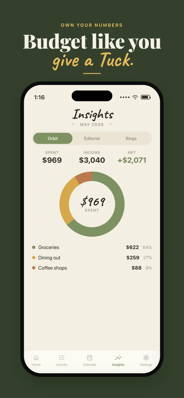 Screenshot #2 pour Envelope Budget App - Tuck