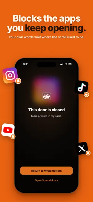 Sunnah Lock: App Blocker screenshot 1