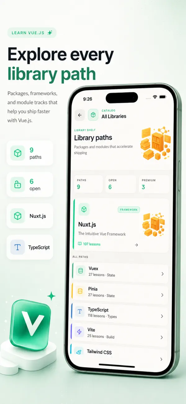 Screenshot #3 pour Learn Vue.js & JavaScript