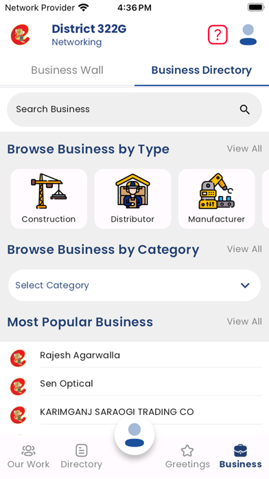 District 322G Directory Screenshot