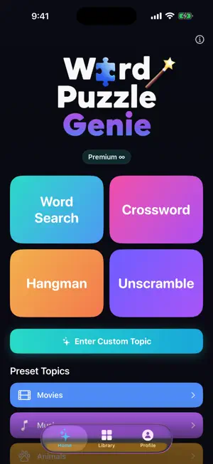 Word Puzzle Genie screenshot 1