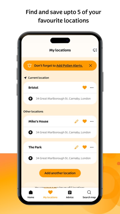 Kleenex Pollen Count, Forecast screenshot-3