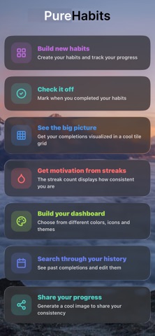 Habit Tracker - Pure Habits screenshot