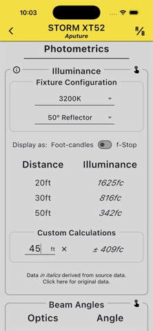 The Set Lighting App screenshot
