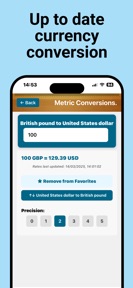 Metric Conversion tool screenshot