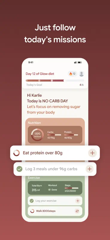 Glow: Diet Coach & Meal Plans screenshot 6 of 7