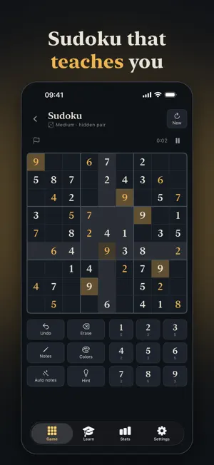 Sudoku Learn & Play: No Ads screenshot 1