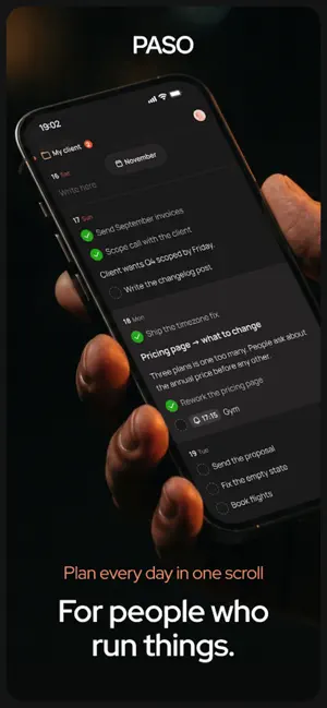 Paso: Timeline Planner screenshot 1